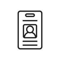 Name tag vector icon template black color editable. Name tag vector icon symbol Flat vector illustration for graphic and web design.