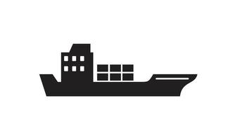 Barge icon template black color editable. Barge icon symbol Flat vector illustration for graphic and web design.