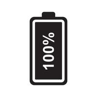 Low and full Battery charging icon template black color editable. Low and full Battery charging icon symbol Flat vector illustration for graphic and web design.