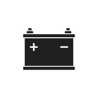 car battery vector icon template black color editable. car battery vector icon symbol Flat vector illustration for graphic and web design.