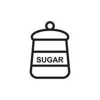 Sugar icon template black color editable. Sugar icon symbol Flat vector illustration for graphic and web design.