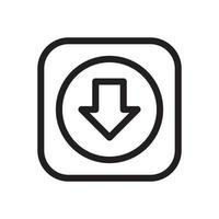 Download file icon template black color editable. Download file icon symbol Flat vector sign isolated on white background. Simple logo vector illustration for graphic and web design.