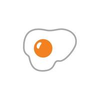 Fried egg icon template black color editable. Fried egg icon symbol Flat vector illustration for graphic and web design.