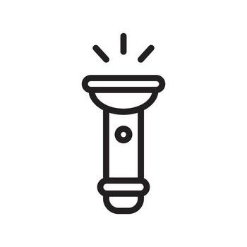 Flash light icon template black color editable. Flash light icon symbol Flat vector illustration for graphic and web design.