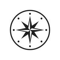 Compass Icon template black color editable. Compass Icon symbol Flat vector illustration for graphic and web design.