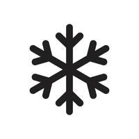 congelado, plantilla de icono de nieve color negro editable. Congelado, símbolo de icono de nieve ilustración vectorial plana para diseño gráfico y web. vector