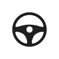 Steering wheel icon template black color editable. Steering wheel icon symbol Flat vector illustration for graphic and web design.