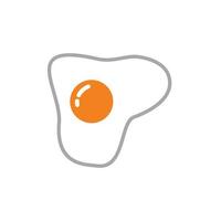 Fried egg icon template black color editable. Fried egg icon symbol Flat vector illustration for graphic and web design.