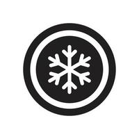 Frozen, snow Icon template black color editable. Frozen, snow Icon symbol Flat vector illustration for graphic and web design.