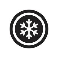 congelado, plantilla de icono de nieve color negro editable. Congelado, símbolo de icono de nieve ilustración vectorial plana para diseño gráfico y web. vector