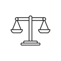 scale icon template black color editable. vector