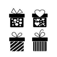 Illustration of gift icon on white background vector