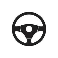 Steering wheel icon template black color editable. Steering wheel icon symbol Flat vector illustration for graphic and web design.