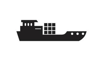 cargo barge icon logo vector illustration. large cargo ships symbol  template for graphic and web design collection 10576758 Vector Art at  Vecteezy