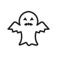 ghost icon vector illustration for graphic and web design.