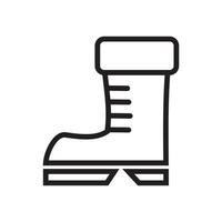 Boots icon template black color editable. Boots icon symbol Flat vector illustration for graphic and web design.