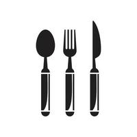 Vector cutlery, Fork, knife Icon template black color editable. Vector cutlery, Fork, knife Icon symbol Flat vector illustration for graphic and web design.