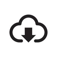 descargar plantilla de icono de nube color negro editable. descargue la ilustración de vector plano de símbolo de icono de nube para diseño gráfico y web.