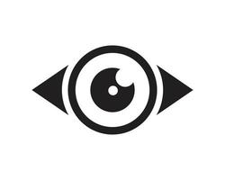 plantilla de icono de signo de ojo editable en color negro. ojo signo icono símbolo plano vector ilustración para diseño gráfico y web.
