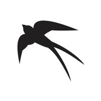 Plantilla de icono volador de aves o garzas en color negro editable. pájaro o garzas volando icono símbolo ilustración vectorial plana para diseño gráfico y web. vector