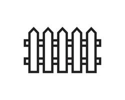 Fence icon template black color editable. Fence icon symbol Flat vector illustration for graphic and web design.