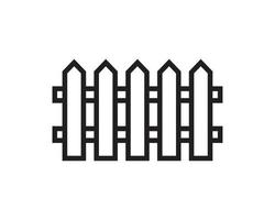 Fence icon template black color editable. Fence icon symbol Flat vector illustration for graphic and web design.