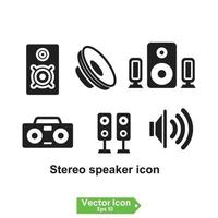 Plantillas vectoriales de icono de altavoz vector