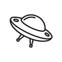 Ufo Flying spaceship icon template black color editable. Ufo Flying spaceship icon symbol Flat vector illustration for graphic and web design.