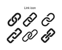 link icon template black color editable. vector