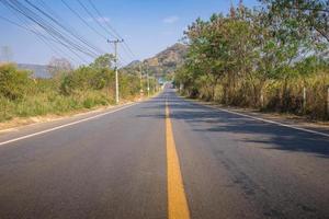 Road to Khao Yai National park Thailand. photo