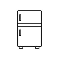 Refrigerator icon template black color editable. vector