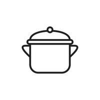 Pot icon template black color editable. Pot icon symbol Flat vector illustration for graphic and web design.