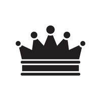 plantilla de icono de corona editable en color negro. icono de corona símbolo ilustración vectorial plana para diseño gráfico y web. vector