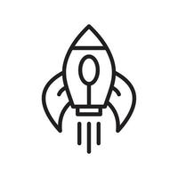 Rocket icon template black color editable. Rocket icon symbol Flat vector illustration for graphic and web design.