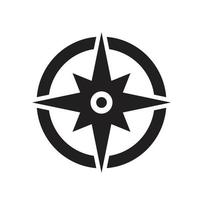 Compass Icon template black color editable. Compass Icon symbol Flat vector illustration for graphic and web design.