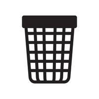 Trash can Icon template black color editable. Trash can Icon symbol Flat vector illustration for graphic and web design.