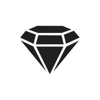 Diamond vector icon template black color editable. Diamond vector icon symbol Flat vector illustration for graphic and web design.