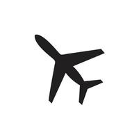 Plane icon template black color editable. vector