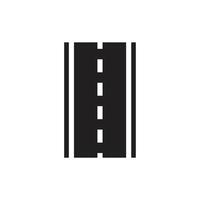 Road icon template black color editable. vector