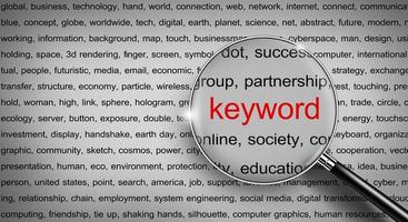 Searching internet data information network, Word cloud form google, Keyword research. photo