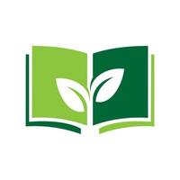 Eco book icon design vector