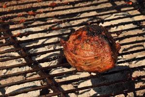 grilled meat in the summer photo