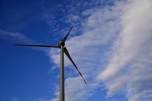 windmill with sky and clouds photo