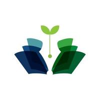 Eco book icon design vector