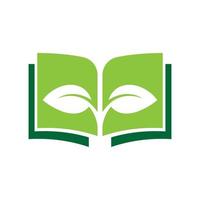 Eco book icon design vector