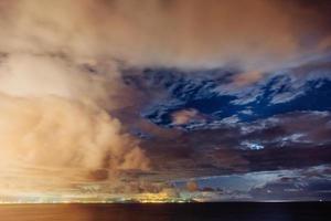 Night starry sky. Cloudy photo