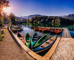 boats at the pier photo