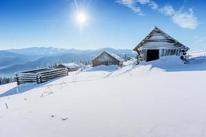 chalet in the mountains photo