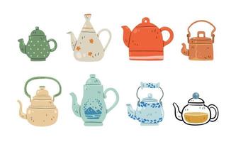 vector teapot hand draw variation