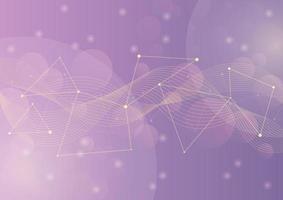 Abstract Technology Background Design, Wavy Line Design, purple ...